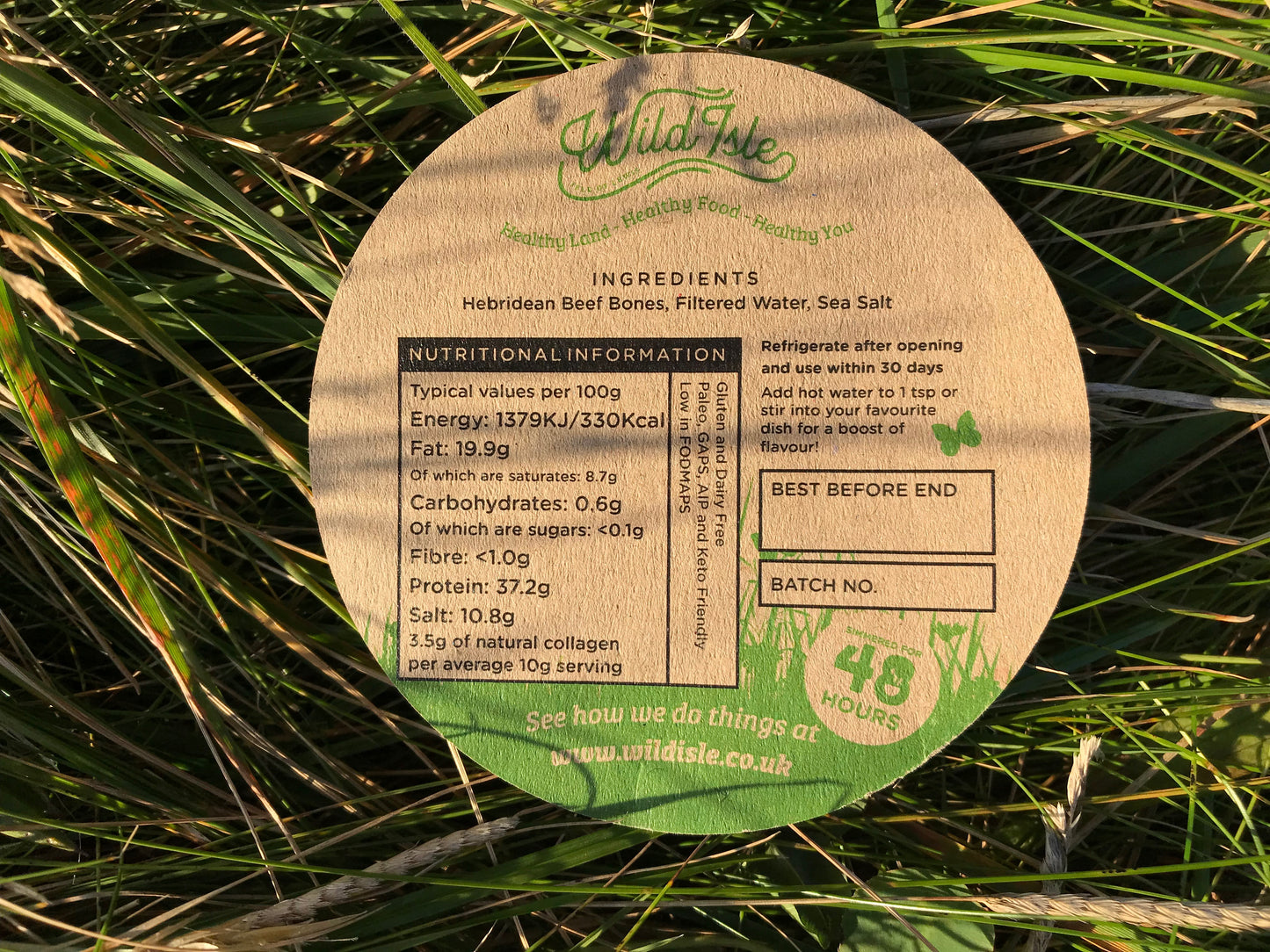 Broth from the Croft | Bone Broth Concentrate 290g | Rich in Protein & Collagen | From Hebridean Cattle