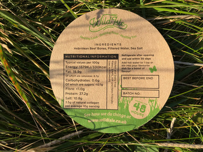 Broth from the Croft | Bone Broth Concentrate 290g | Rich in Protein & Collagen | From Hebridean Cattle